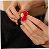 NOLITOY 10 Pièces Broches et Pinces à Cheveux Fleurs Laine Faites Main Accessoires DIY Élégants pour Décoration et Création de Coiffures #1