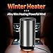 2-in-1 Portable Car Heater Cooling Fan, 2026 Upgraded 12V Fast Heating Car Defroster Windshield Heater, Plug-in Space Car Heaters for Vehicle for Winter
