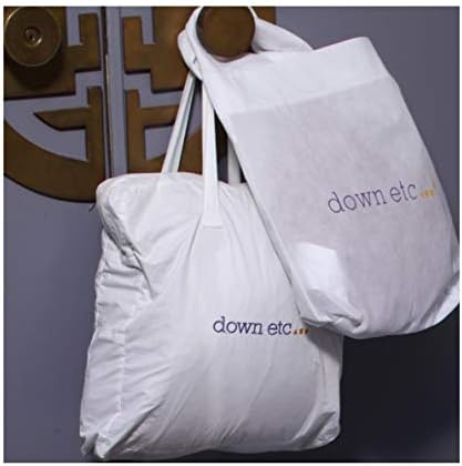 Miniatura 6 de Down Etc Edredón de plumón de ganso de hotel de lujo, 100% algodón, edredón de peso medio, tamaño Queen, color blanco