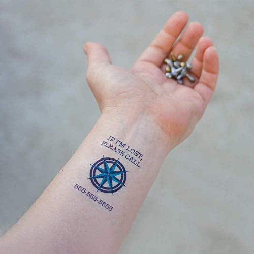 Personalized Child Safety Temporary Tattoos Handmade Products