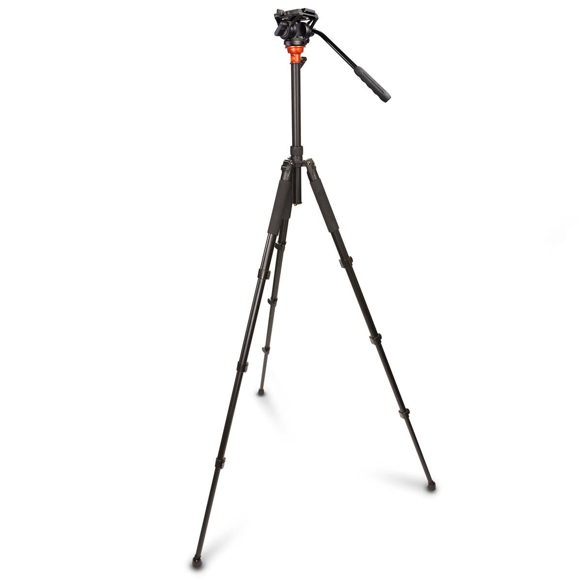 Padcaster 4-Section Carbon Fiber Tripod/Monopod with Fluid Head