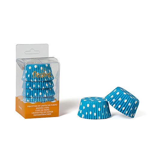 DECORA 75 Pieces Dotted Baking Cup4, 50 x 32 mm, Paper Multicolour, 30 x 5 x 3.2 cm