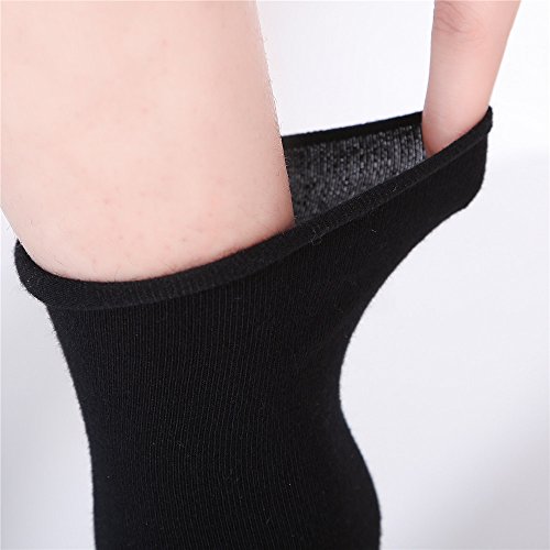Image of EABERN Womens Thin Cotton Socks,Soft Breathable Casual Above Ankle Crew Socks 6 /9 /12 Pairs