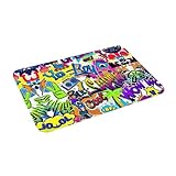 GaxfjRu Colorful Spray Pattern Indoor Door Mat - Perfect For Kitchen, Living Room And Entryway Large Door Mat Indoor- Facecloth Fabric For Indoor Use - Image 4