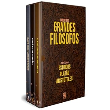 Capa do livro Biblioteca Grandes Filósofos - Café com os Estoicos - Box com 3 Livros