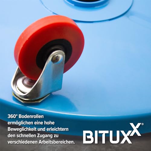 Werkstatthocker BITUXX Drehhocker mit Rollen und höhenverstellbarem Sitz
