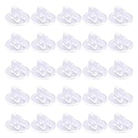 AMYXIYUAN 80Pcs Mini Acryl Zeichen Display Halter, Tischkartenhalter und Kartenständer für Brettspiel Stücke und Visitenkarten