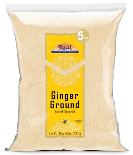 Rani Ginger (Adarak) Powder Ground, Spice 28oz (1.75lbs) 800g PET Jar ~ All Natural | Vegan | Gluten Friendly | NON-GMO | Kosher | Indian Origin