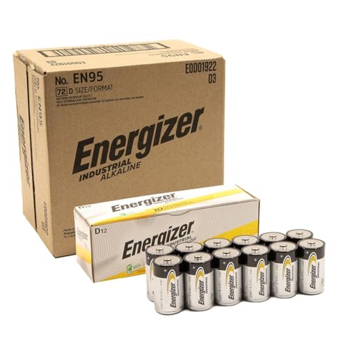Energizer EN95 Industrial Alkaline Size D 72 Batteries