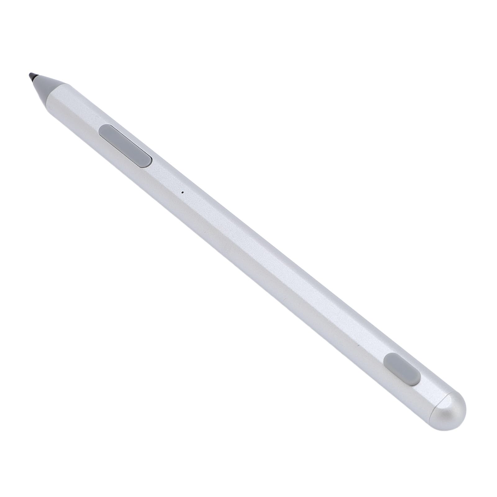 Penna Stilo Ricaricabile 4096 Livelli di Pressione Touch Screen di Precisione Disegno Digitale per Dispositivi MPP2.0 Lega di Alluminio 1 unità (SILVER)