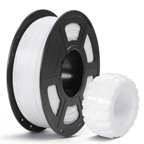 Image of ANYCUBIC TPU Filament 1.75mm, 95A Soft Flexible 3D Printer Filament, Dimensional Accuracy + /- 0.03mm, Print with Most FDM 3D Printers, 1KG Reusable Spool, White