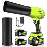 Sedeep Leaf Blower Cordless with Battery and Charger, 980,000 RPM, Extended Nozzle, Lightweight Handheld,Blower for Patio Cleaning,Leaves and Dust,Birthday Gifts for Men Dad Husband（Emerald Green）
