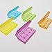 SACKORANGE 5 PCS Clear Colorful Battery Storage Case Holder Organizer for 18650, Battery Storage Case for 18650 or CR123A Battery