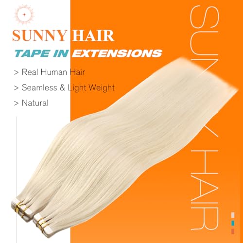 Image of Sunny Hair Tape in Extensions Platinum Blonde