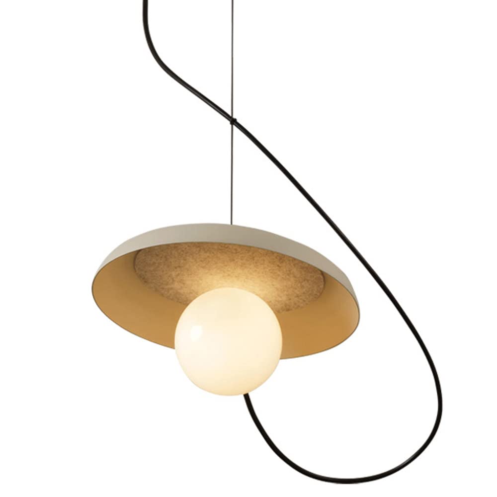 Luminaire rétro japonais moderne : suspension magnétique créative à 1 lumière