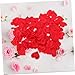DRESSOOS 100pcs Heart Shaped Sponge Petals Confetti for Weddings Valentine Day Anniversaries Birthdays Romantic Table Decorations for Celebrations Easy to Use Heart Scatter Decor