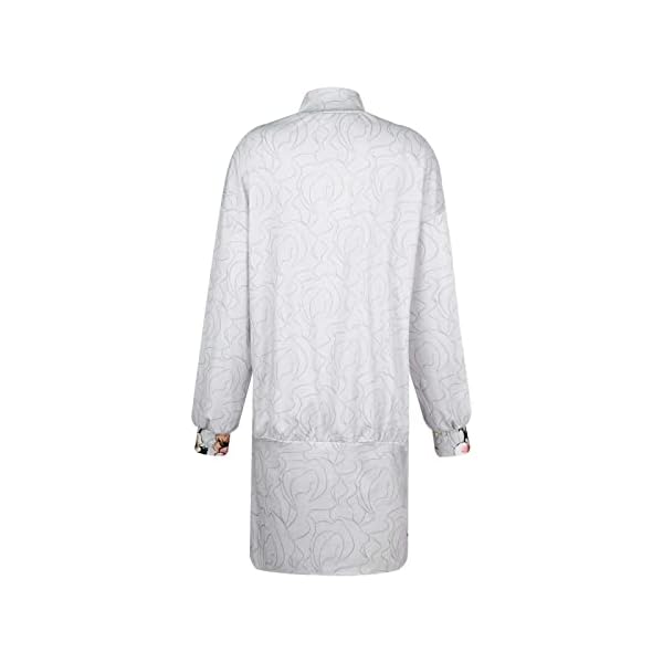 Geschenke Für Frauen Strickkleid Damen, Damen Casual Kleid V-Ausschnitt Einfarbig Patchwork Langarm Kleid, Satinkleid… – Bild 5