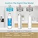 AQUA CREST LT1000PC ADQ747935 Replacement for LG® LT1000P®/PC/PCS ThinQ® Refrigerator Water Filter, LMXS28626S, LFXS26973S, MDJ64844601, ADQ74793501, ADQ74793502 and LT120F® Air Filter, 3 Combo