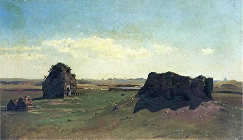 Impression d'art Torre Degli Schiavi tableau haut de gamme William Haseltine en 60x90cm