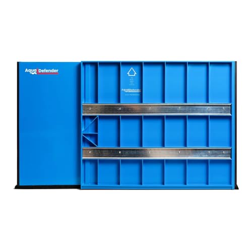 AquaDefender Hochwasserschutz Tür verstellbare Wassersperre ohne Bohren mobile wiederverwendbare Flutbarriere Überschwemmungsschutz 40 cm Breite 72 5-104 cm für Haustür Keller Garage - 1 Stück