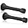 KOVOSCH Solid Rigid Door Stops with Soft Rubber Tips - Heavy Duty Durable Door Stoppers Wall Protectorï¼ˆSatin Nickel,2 Packï¼‰