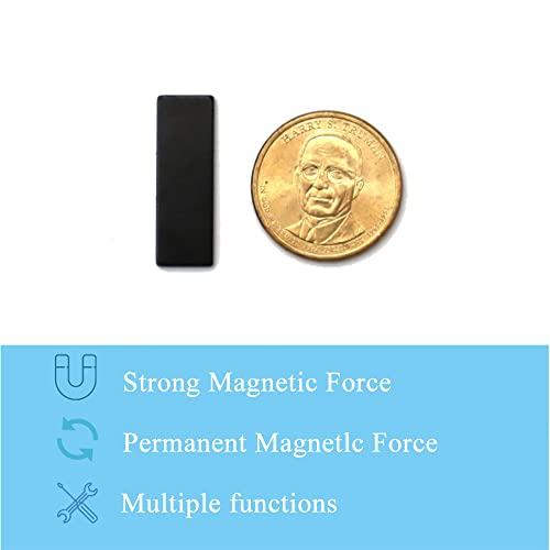 Strong Rare Earth Magnets Heavy Duty, Rectangle Small Neodymium Bar Magnets,For Refrigerator Crafts Industrial Tool Whiteboards, Diy Projects, Office 30X10X2Mm 20 Pack #TOP3