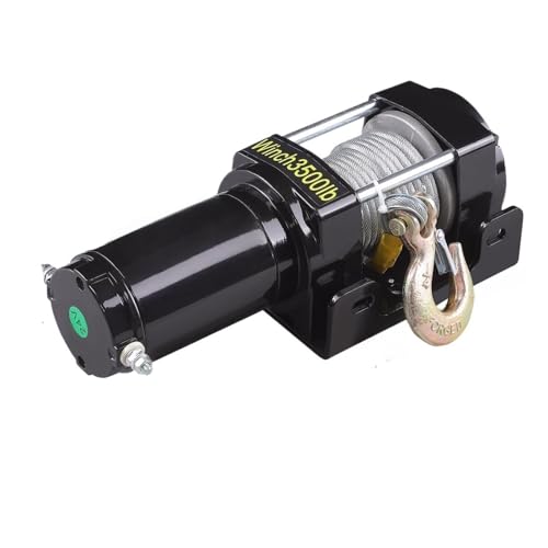 �d���z�C�X�g �d���E�C���` 4500/3500/3000LBS 12V �W�[�v�ɓK�� ATV/UTV �������[�v�A���C�����X�L�������R���ɍœK(3500lbs Steel Wire)