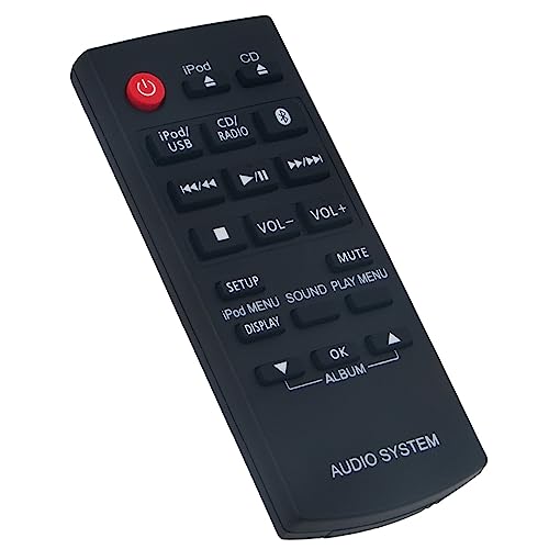 AULCMEET Replacement Remote Control N2QAYC000081 Fit for Panasonic Compact Stereo System SC-HC38DB SC-HC38 SC-HC58DB SC-HC58 - Image 3