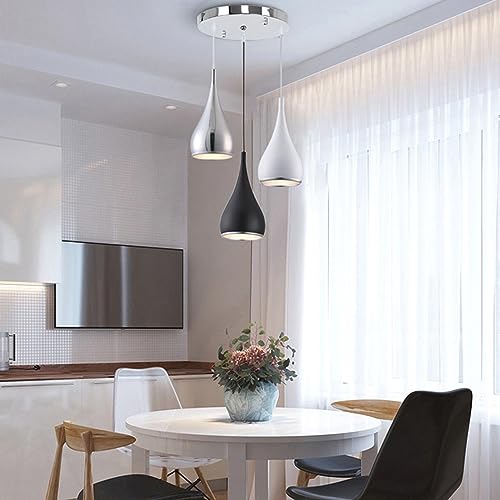 Luminaire suspendu E27 en métal noir pour éclairage de table - 5