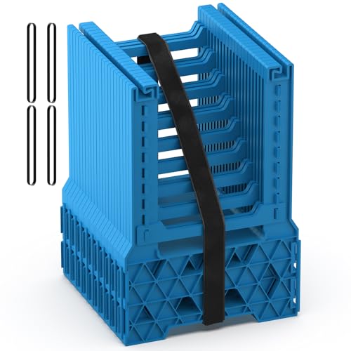 BEBOBLY RV Sewer Hose Support 10FT with Secure Rubber Band & Carry Strap, RV Sewer Hose Holder Adjust Height for Travel Trailers, RV, Campers | Avoiding Obstacles & Deep Cradles, Quick Setup/Collapse