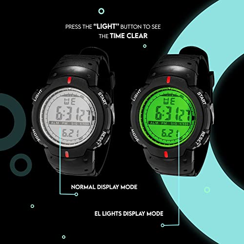 Image of ASGARD Multi Functional Sports Digital Multicolor Dial Men's Watch
