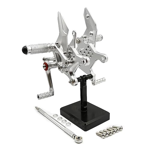 Repose-Pieds Moto pour Ninja ZX-4RR et ZX4R Grip Antidérapant Maximisé Argent