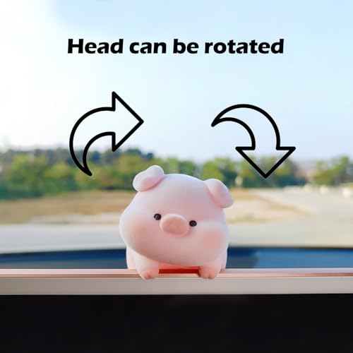Image of Cute Furry Animal Rear View Mirror Accessories, Car Dashboard Decoration | Soft Texture, Car Interior Accessories, Ornament for Car Screen, Rearview Mirror or Computer Monitor