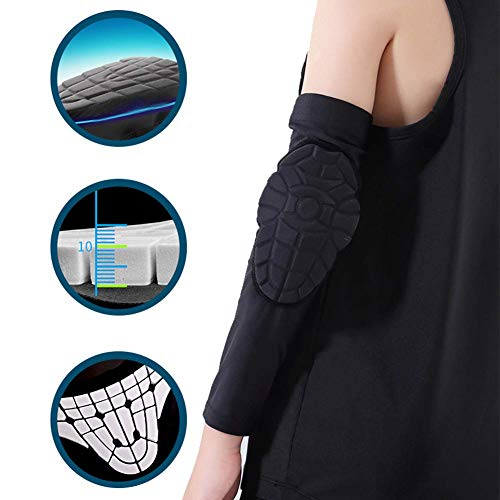 Bohope Kids Youth 5-15 Years Padded Arm Sleeve Compression Elbow Protective #TOP2