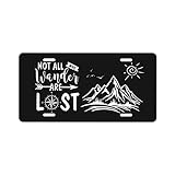 OHDS License Plate for Front of Car, Compass Front License Plate Decorative, Aluminum Novelty...