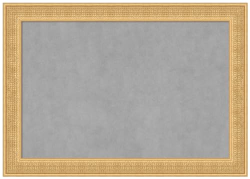 Amanti Art Gold Framed Magnetic Board, 42x30, Traditional Office Decor