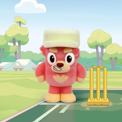 Bluey Fuzzies Episode Pack: Cricket, 3 Flocked Mini-Figures by Bluey - Used condition - Image 2