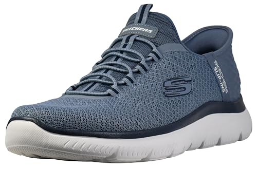 Skechers Homme Summits High Range Espadrilles, Slate Mesh/Trim, 45 EU