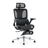 Felicita オフィスチェア メッシュ デスクチェア リクライニング 椅子 ハイバック チェア ランバーサポート キャスター ロッキング 人間工学 SLCH-13MBK (高耐久強化メッシュ) (ブラック)