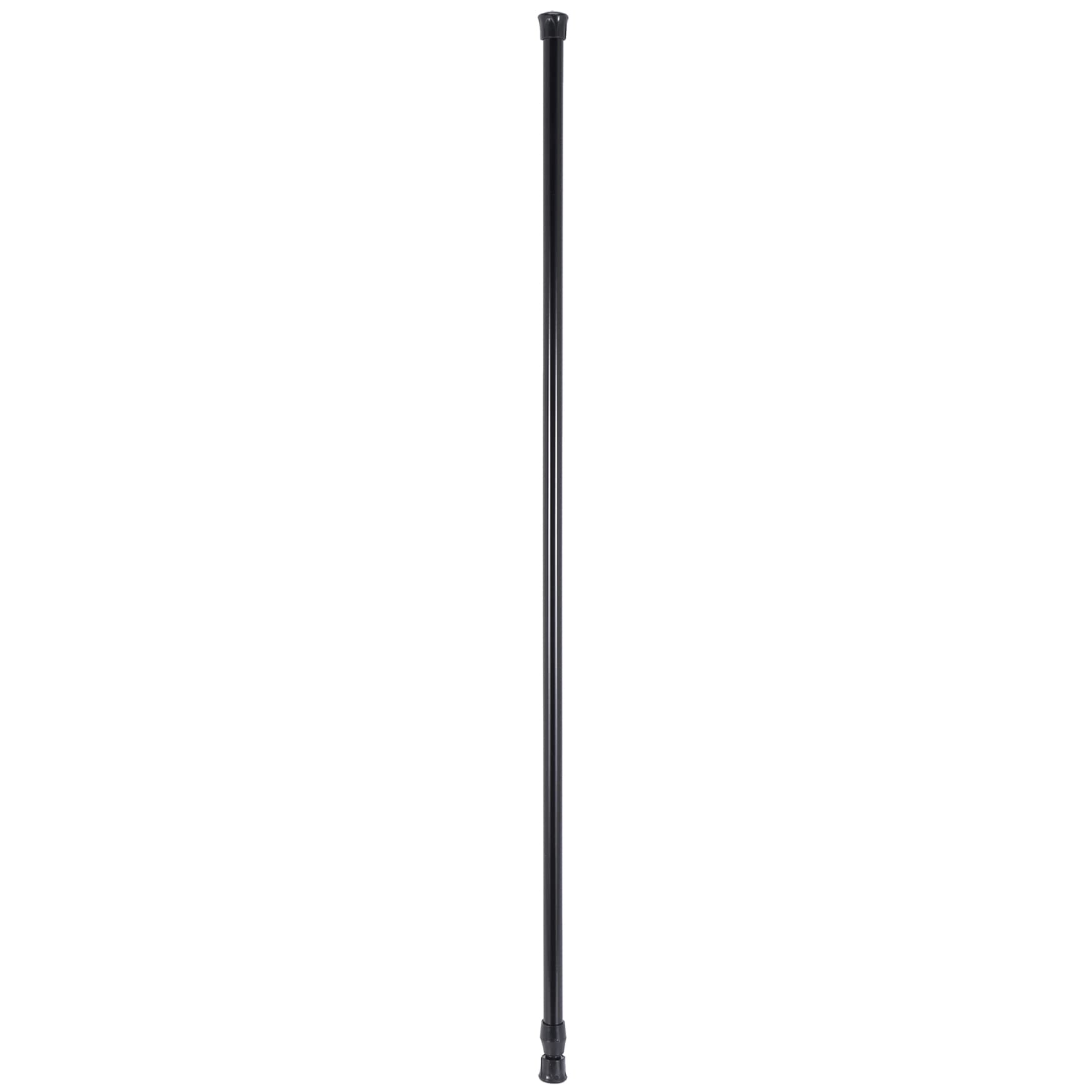 detee Extendable Telescopic Spring Loaded Net Voile Tension Curtain Rail Pole Rods,70~120cm,Black
