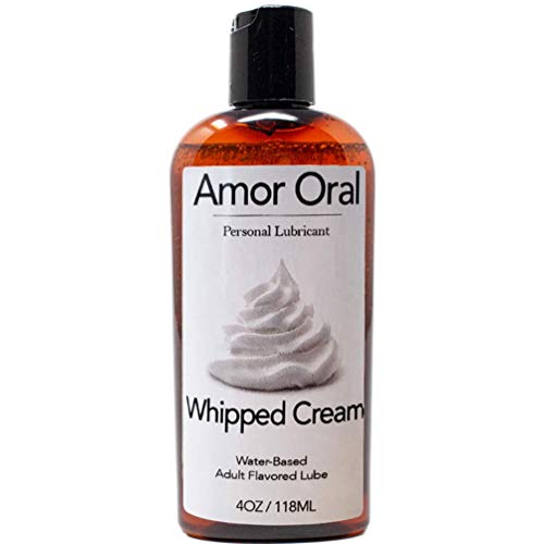 Amor Oral Whipped Cream Flavored Lube - Edible, Water Based, Flavored Personal Lubricant
