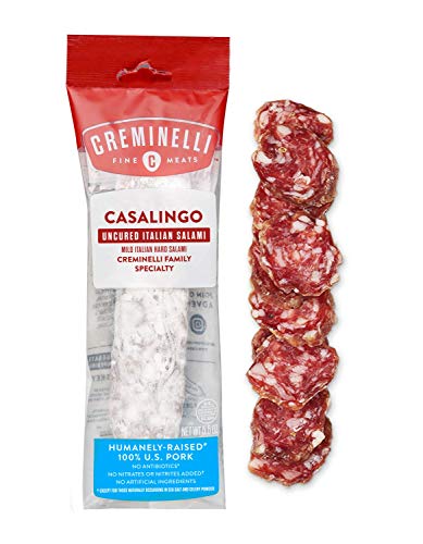 Creminelli Italian Casalingo Salami, Delicately Flavored, Salt and Pepper, Fine Sandwich Meat, 5.5