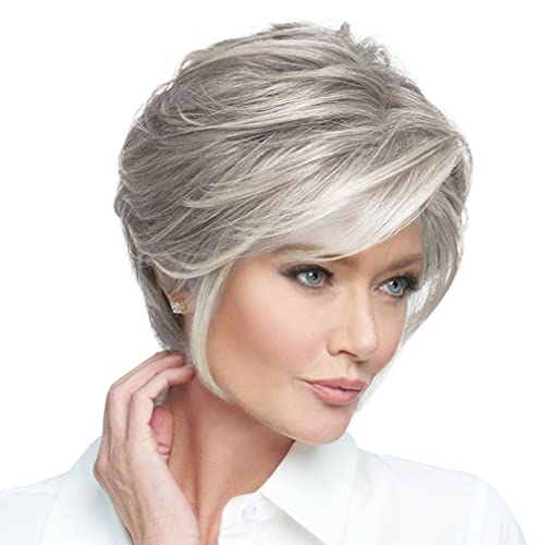 Raquel Welch Go To Style Versatile Flattering Short Shag Wig by Hairuwear Average Cap RL56/60 Silver