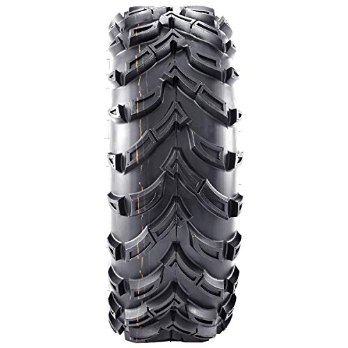 SUPERGUIDER Set of 2 ATV/UTV Tires 25x8x12 One Pair 12 inch Mud Tire 25