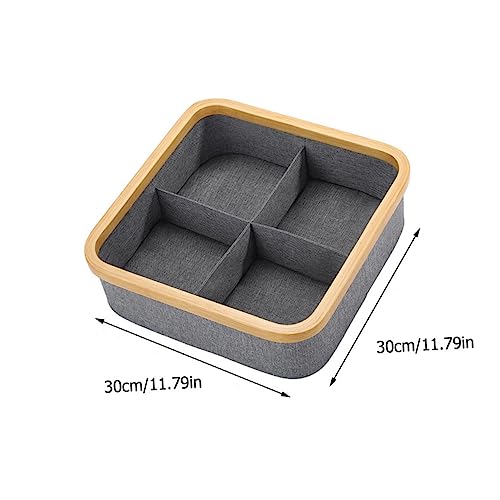 Boîte rangement feutre cosmétiques avec compartiments modulables pour tri efficace
