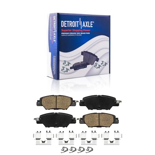 Image of Detroit Axle - Brake Kit for 2019-2024 Mazda CX-5, Disc Brake Rotors Ceramic Brakes Pads with Hardware 2020 2021 2022 2023 Replacement : 12.60 inch inch Front and 11.93 inch inch Rear Rotor