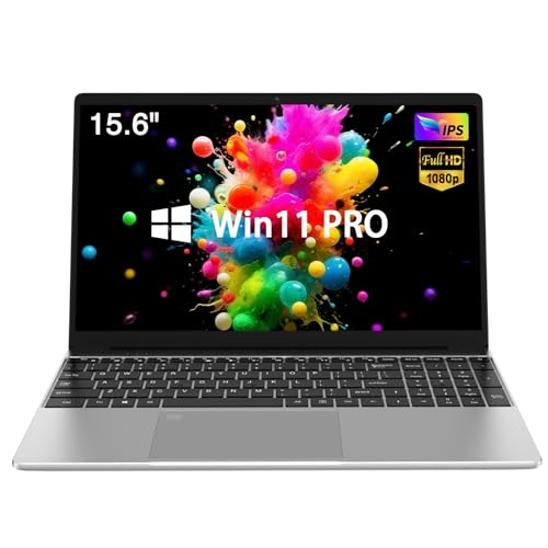 Kayoote Ordenador portátil de 15,6 Pulgadas con Win 11 Pro para Estudiantes y Empresas, portátiles N5095 de 8+128 GB con reconocimiento de Huellas Dactilares, Pantalla FHD, Wi-Fi 6, BT5.0
