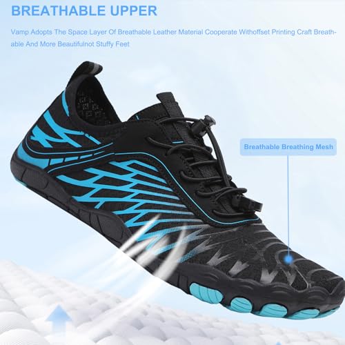 Image of Hike Barefoot Shoes Women Men Pro Water Footwear Wide Toe Box Non-Slip Unisex Athletic Outdoor Running Shoes