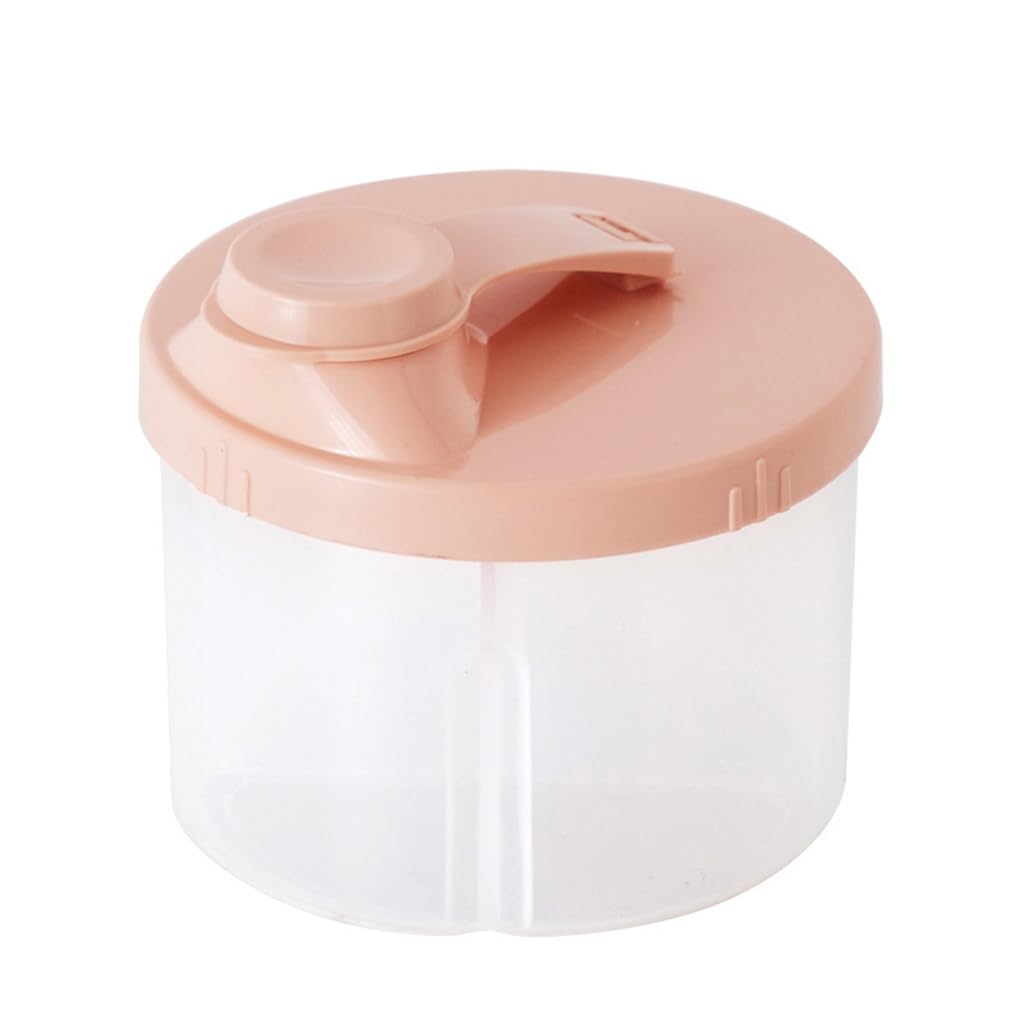 snowie soft SNOWIE SOFT® 160G Baby Formula Dispenser 4-Compartment Baby Bilk Powder Container Food Grade PP Baby Food Container Travel Formula Milk Container for Milk Powder, Snacks (Pink)-picture-11