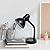 Simple Designs LD1003-BLK Basic Metal Desk Lamp with Flexible Hose Neck for Office, Living Room, Bedroom, College Dorm, Bookshelf, Black